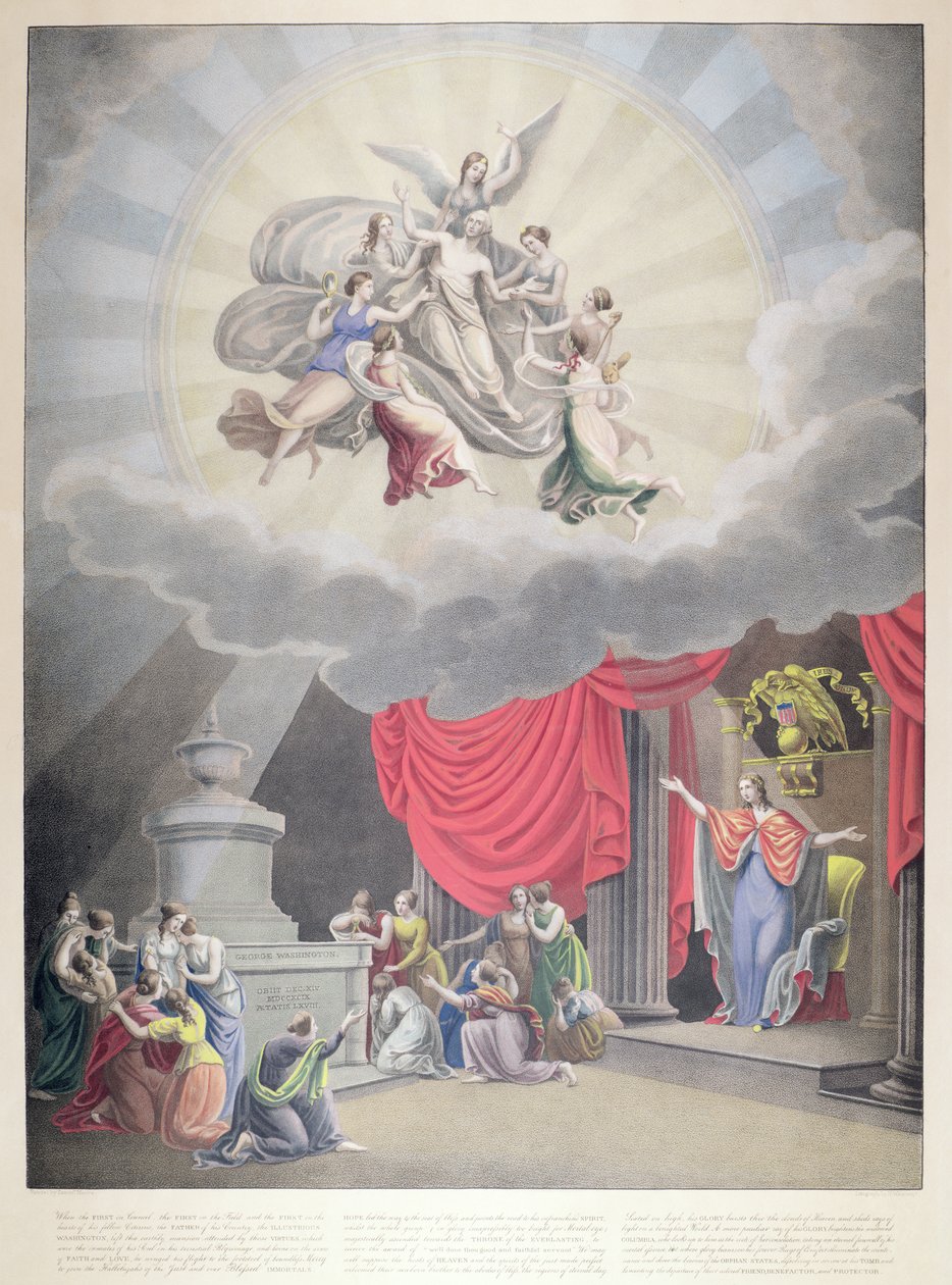 The Apotheosis of Washington, engraved by H. Weishaupt by Samuel Moore