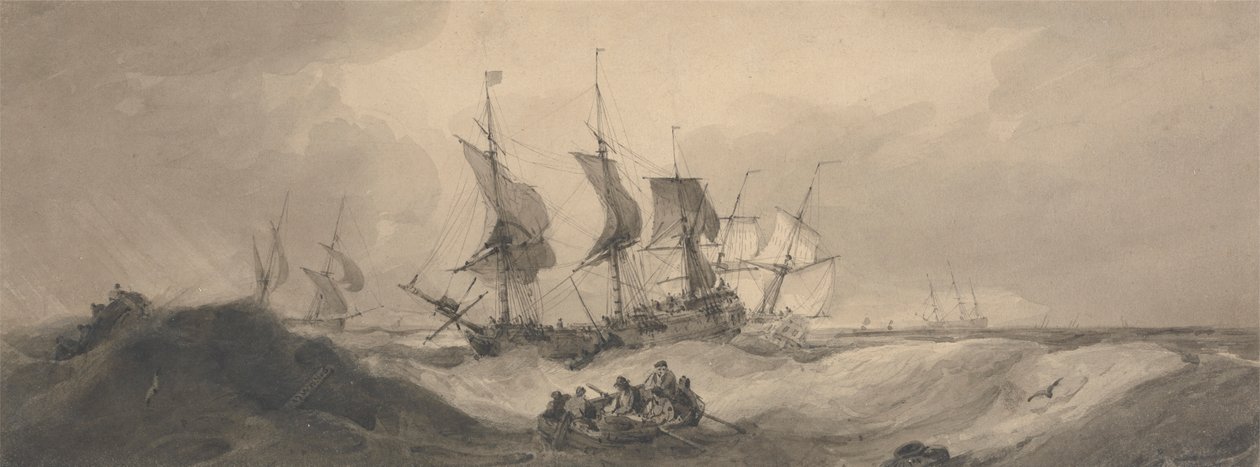 Shipping on a Stormy Day by Samuel Owen