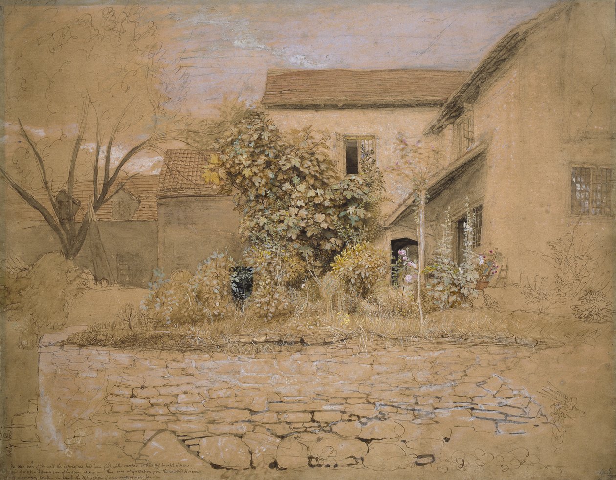 A House and Garden at Tintern by Samuel Palmer