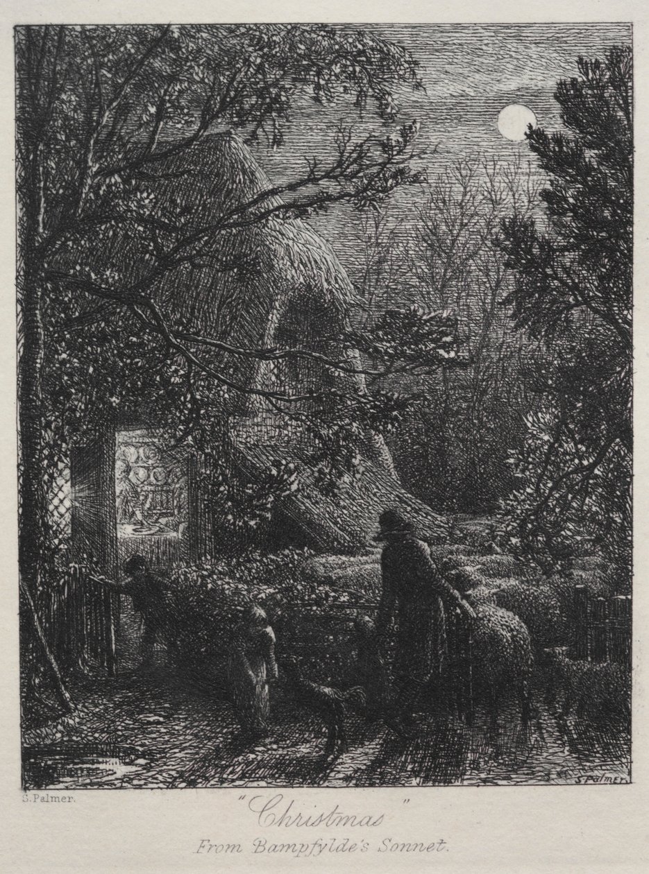 Christmas Folding the Last Sheep by Samuel Palmer