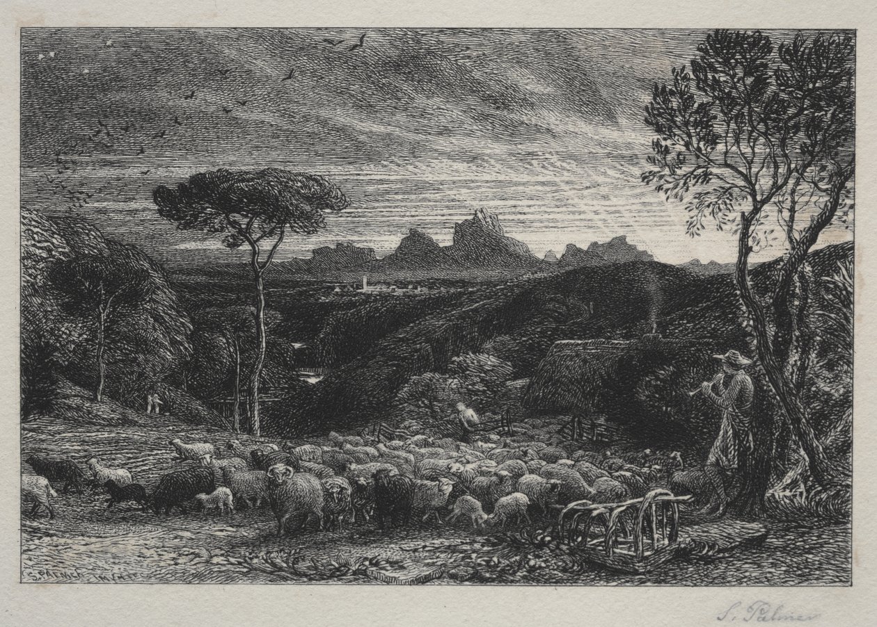 Opening the Fold by Samuel Palmer