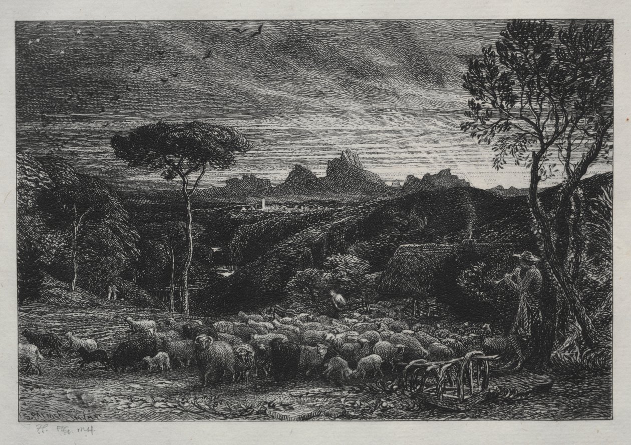Opening the Fold by Samuel Palmer
