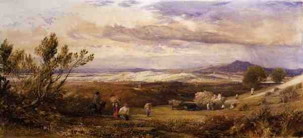 The Cornfield, Cloudy Morning by Samuel Palmer