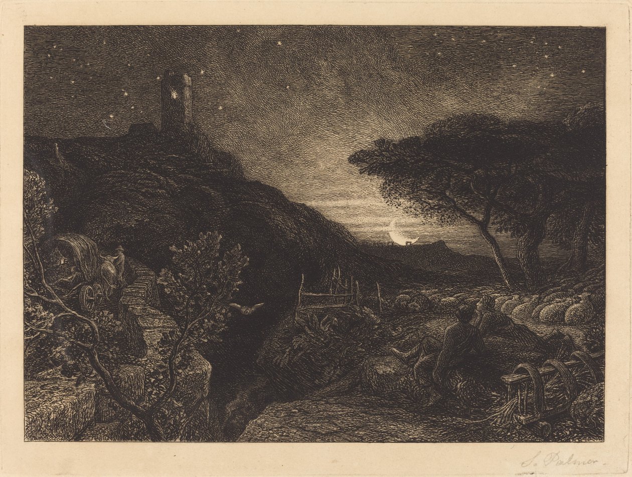 The Lonely Tower by Samuel Palmer