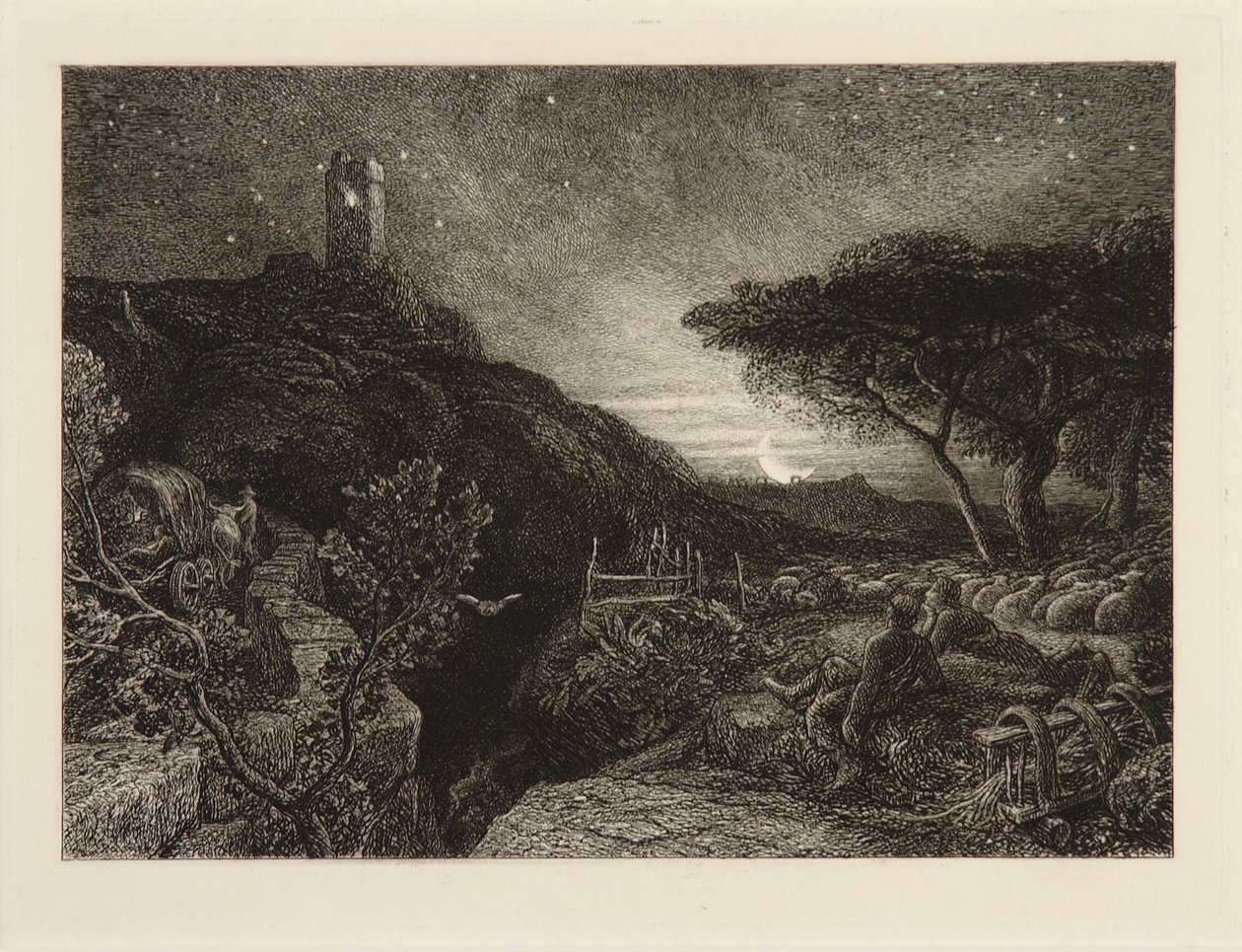 The Lonely Tower by Samuel Palmer