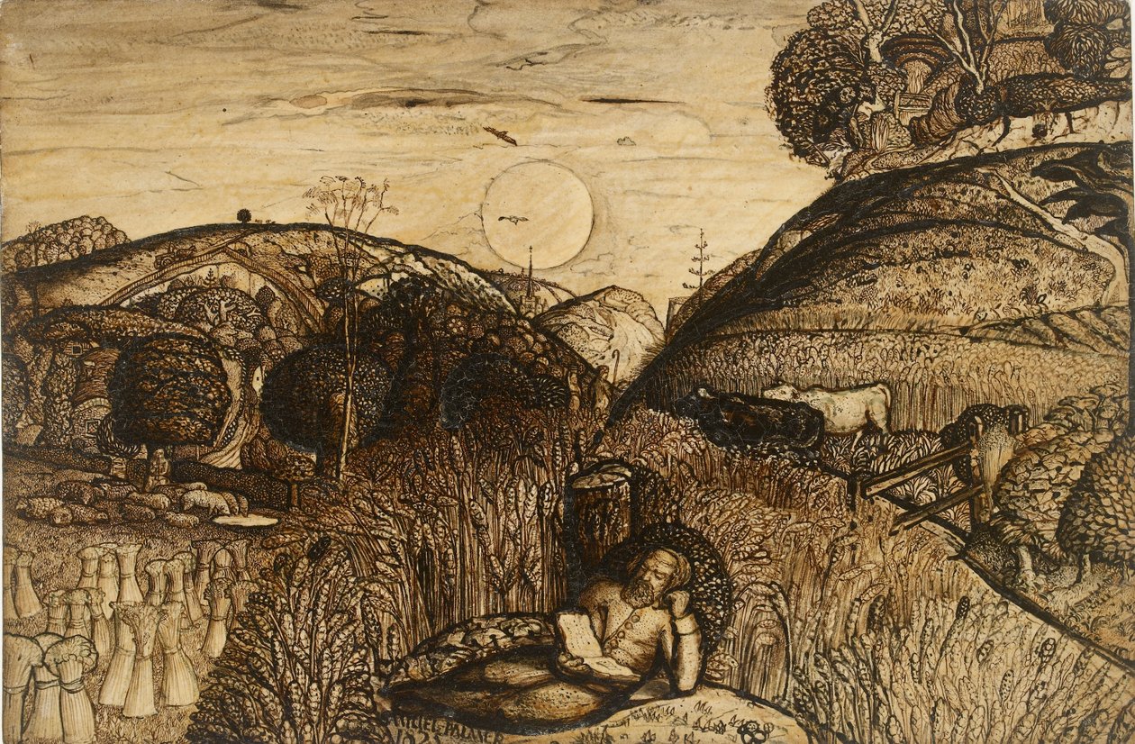 The Valley Thick with Corn, 1825 by Samuel Palmer