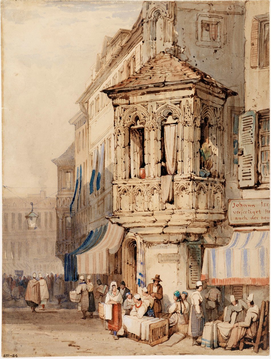 A Street Corner in Mainz, Germany by Samuel Prout