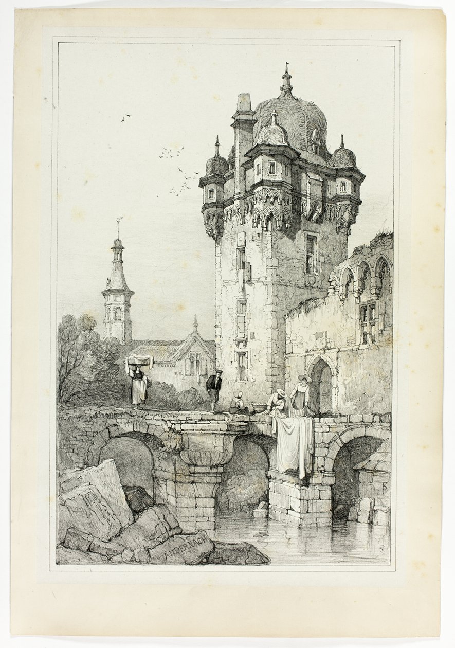 Andernach, from Facsimiles of Sketches made in Flanders and Germany by Samuel Prout