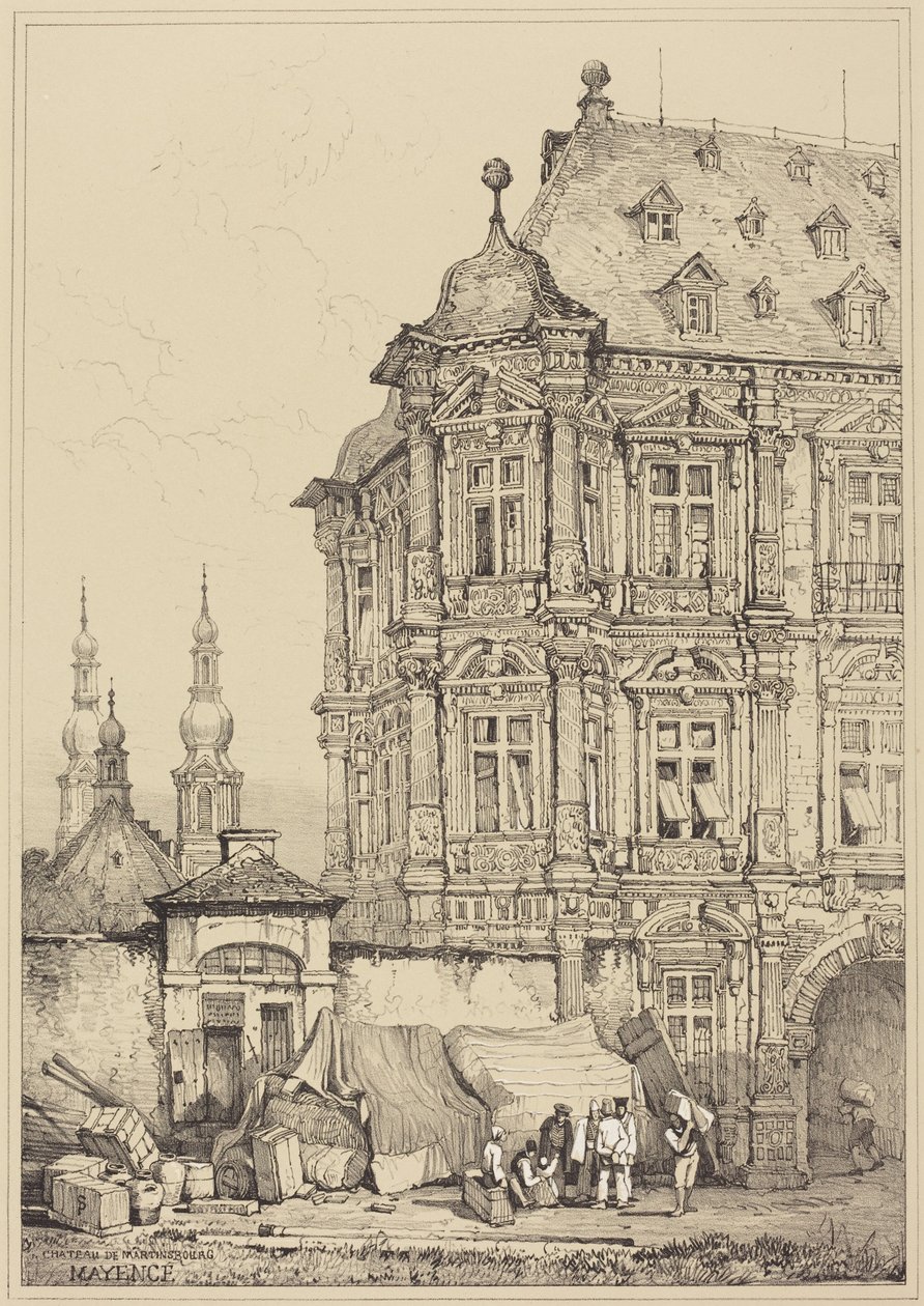 Chateau de Martinsbourg, Mainz by Samuel Prout