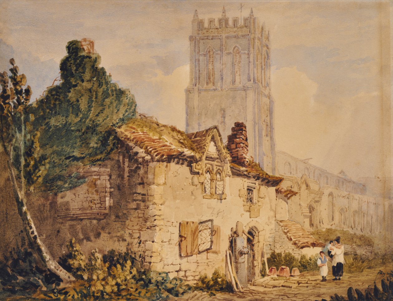 Denmark Hill by Samuel Prout: Premium art reproduction