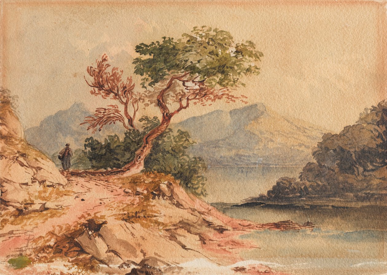 Landscape With Figure by Samuel Prout
