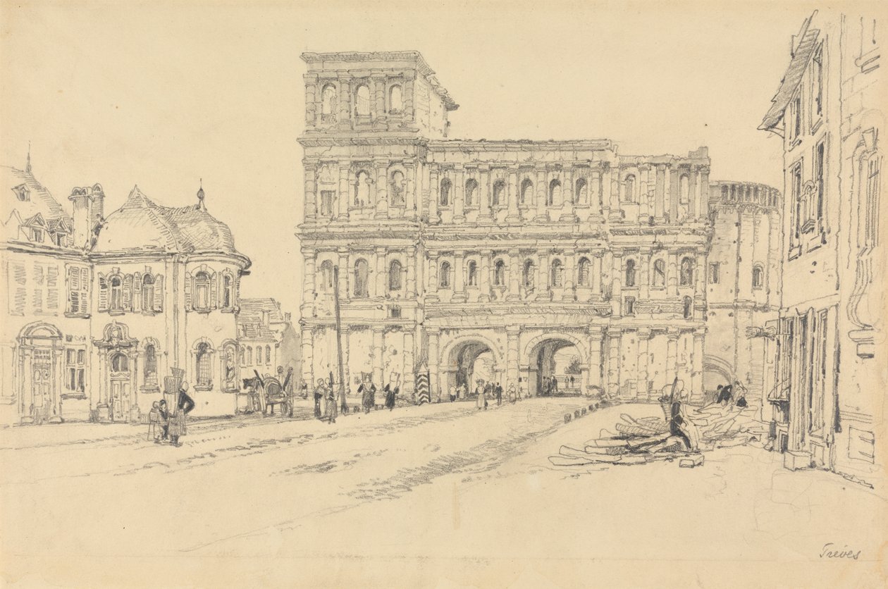 The Porta Nigra, Trier by Samuel Prout