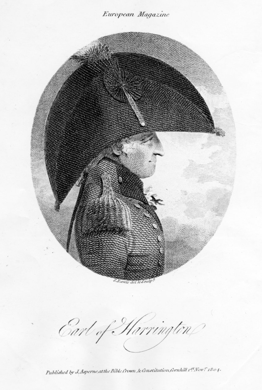 Charles Stanhope, 3rd Earl of Harrington, 1804 by Samuel Rawle