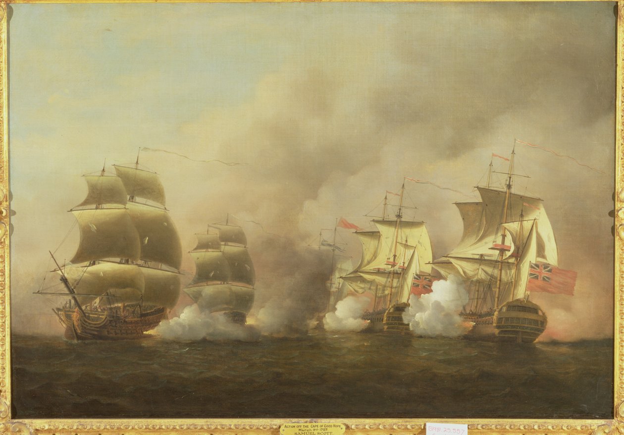 Action Off the Cape of Good Hope, March 9th by Samuel Scott
