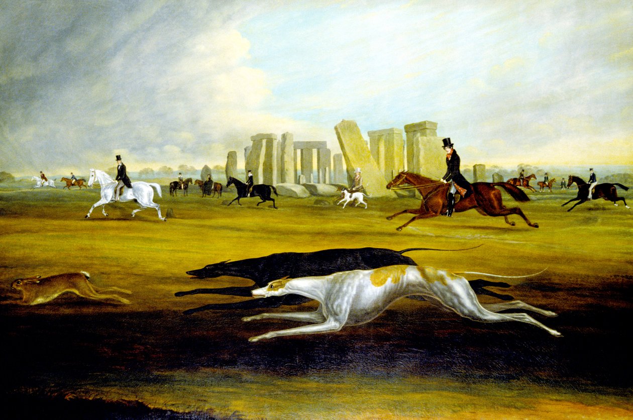 The Pinckney Family Coursing at Stonehenge by Samuel Spode