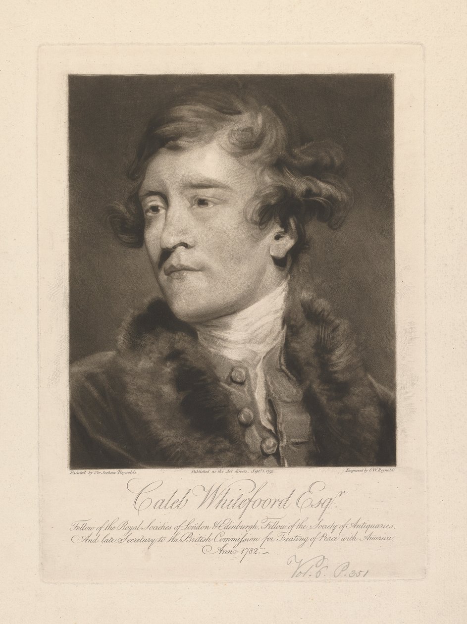 Caleb Whitefoord Esq. by Samuel William Reynolds