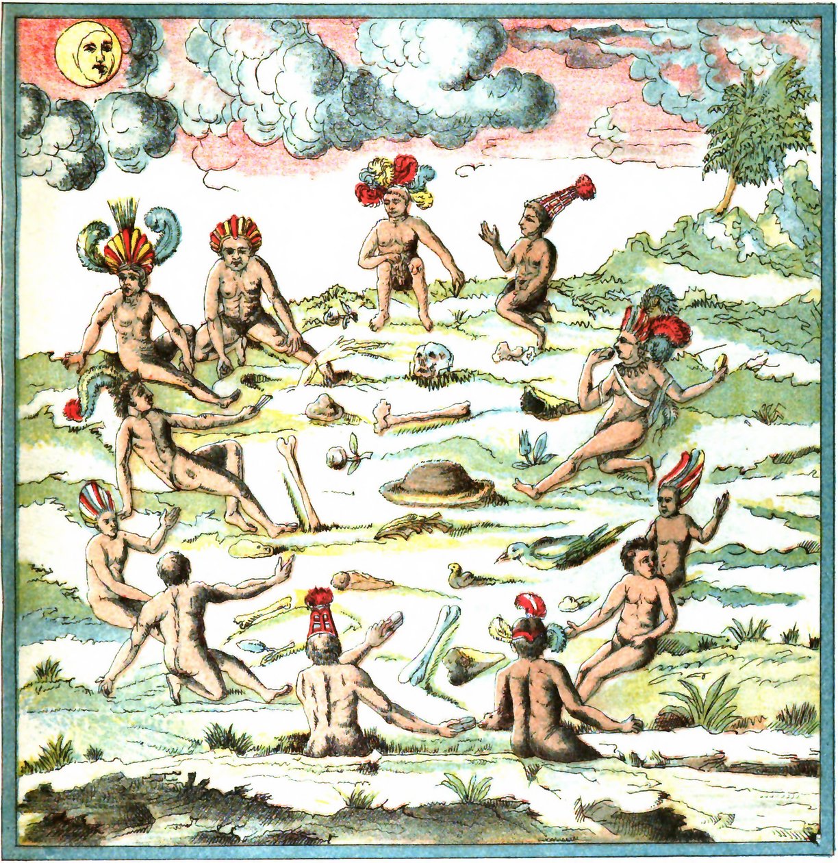 Champlain West Indies Plate LIX - Story of the Indians by Samuel de Champlain