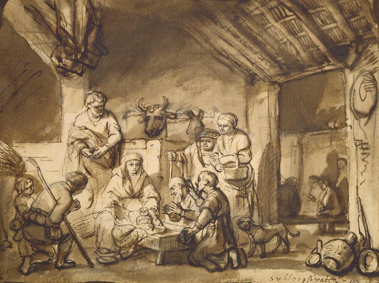 Adoration of the Shepherds by Samuel van Hoogstraten