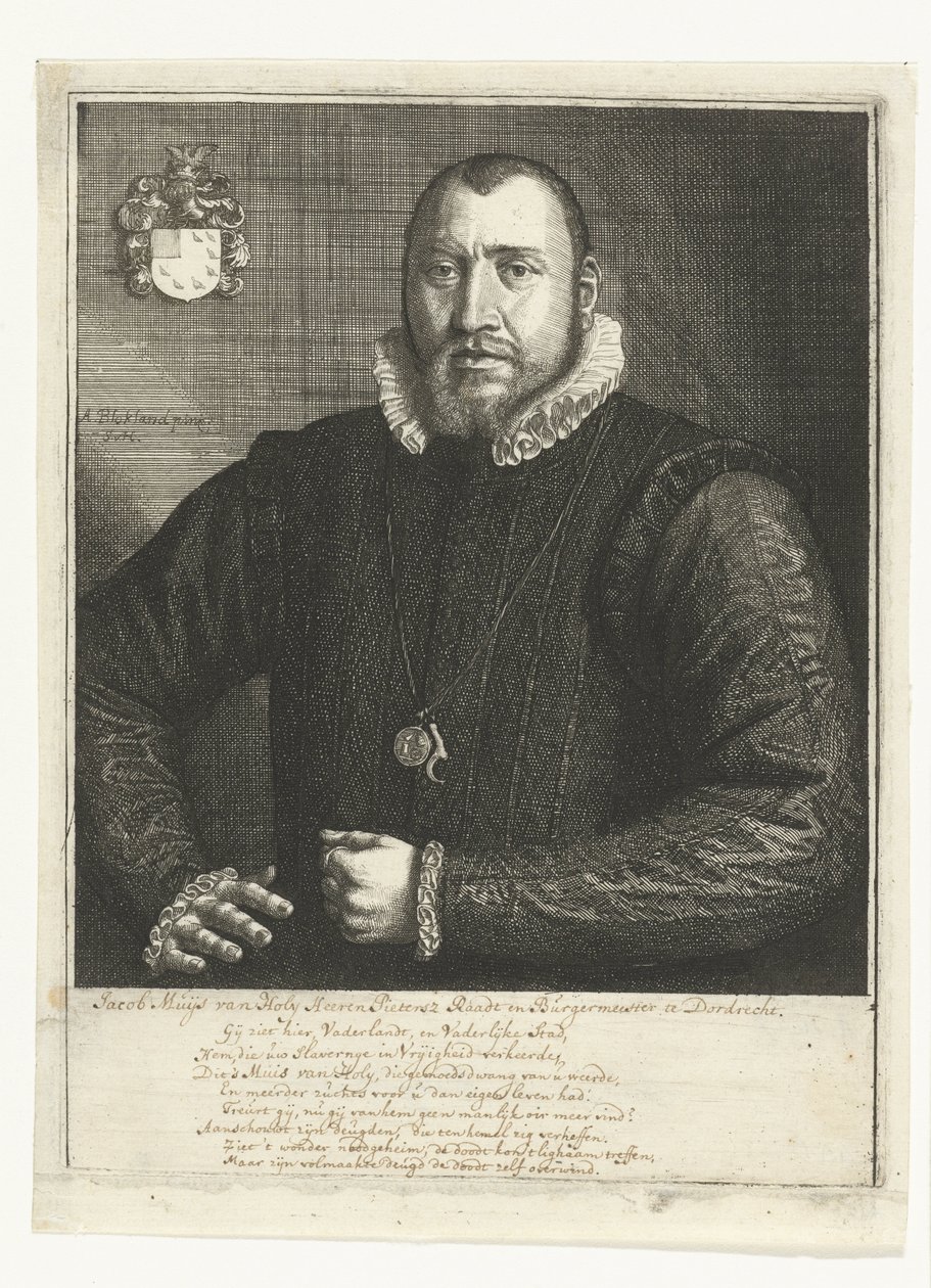 Portrait of Jacob Muys van Holy by Samuel van Hoogstraten