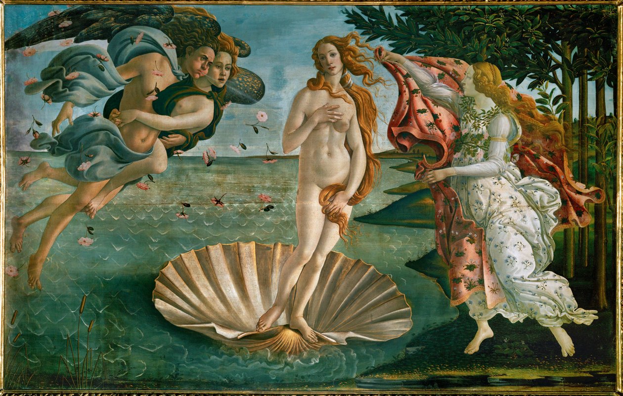 The Birth of Venus by Sandro (1444/5-1510) Botticelli