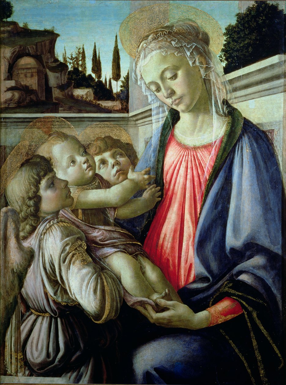 Madonna and Child with Angels by Sandro Botticelli