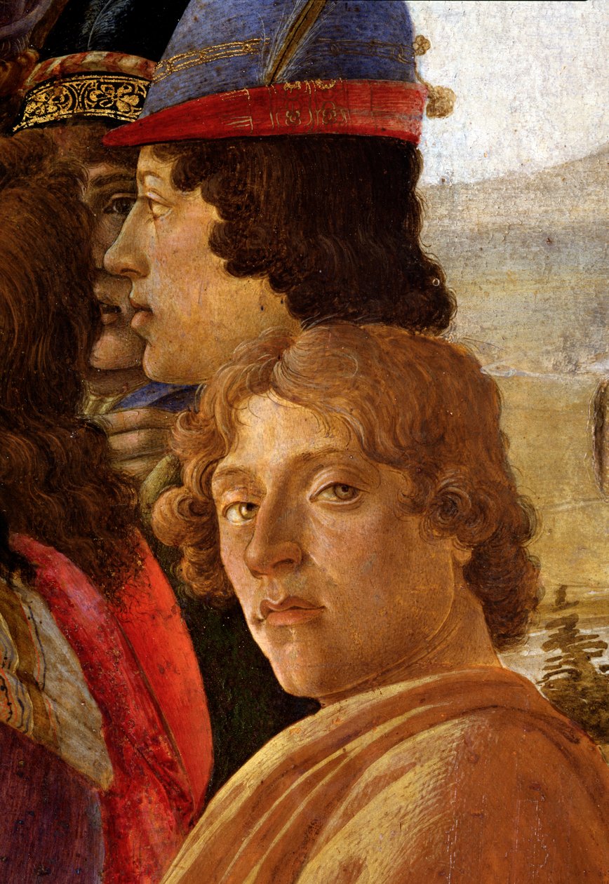 The Adoration of the Magi (detail) by Sandro Botticelli