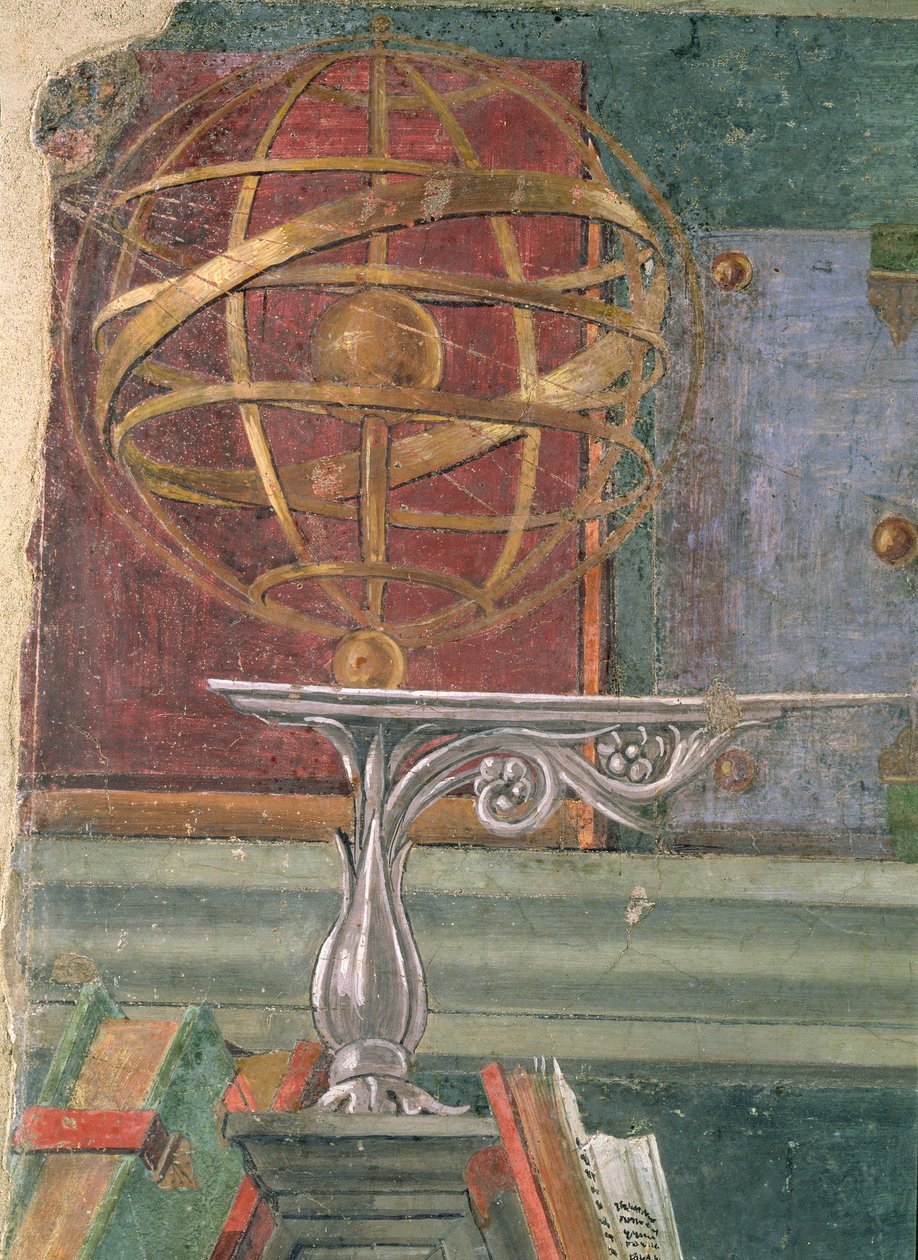 Detail from St. Augustine in His Study Showing an Armillary Sphere by Sandro Botticelli