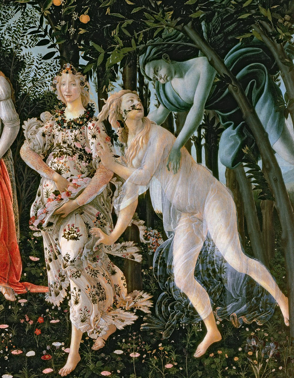 Primavera (detail) by Sandro Botticelli