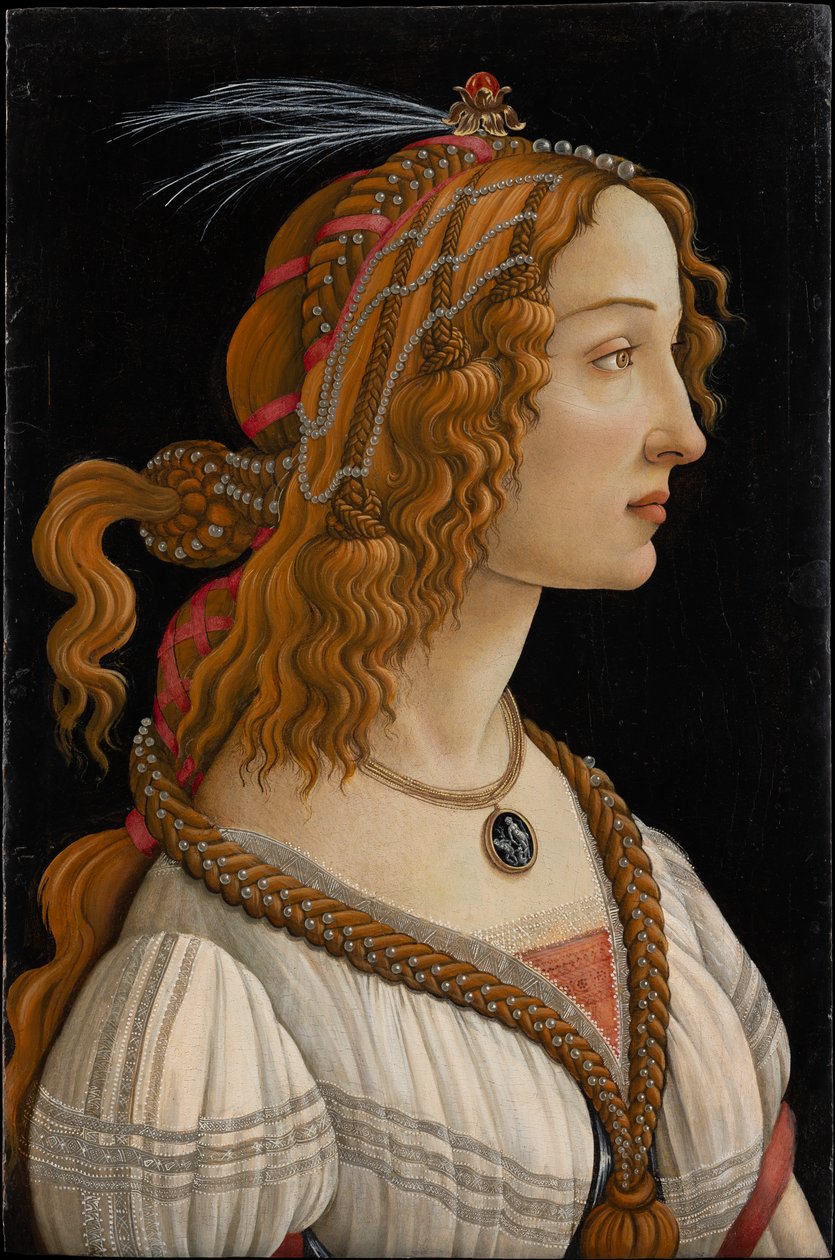 Idealised Portrait of a Lady (Portrait of Simonetta Vespucci as Nymph) by Sandro Botticelli