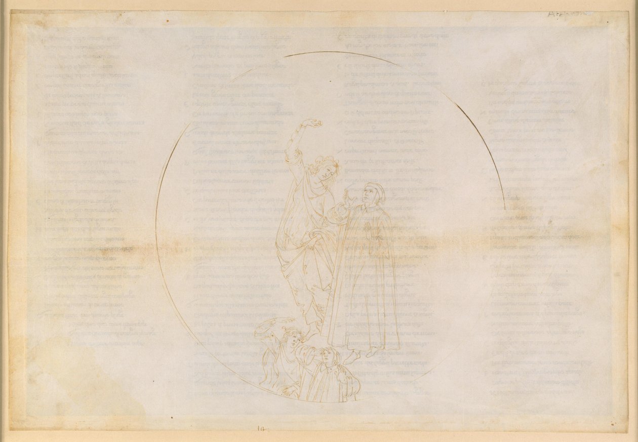 The Divine Comedy, Paradiso XIV. Fourth Sphere of the Planets (Sun Heaven): Solomon Tells Dante About the Transfiguration of the Body After the Resurrection; Ascent to the Sphere of Mars; Vision of Christ by Sandro Botticelli