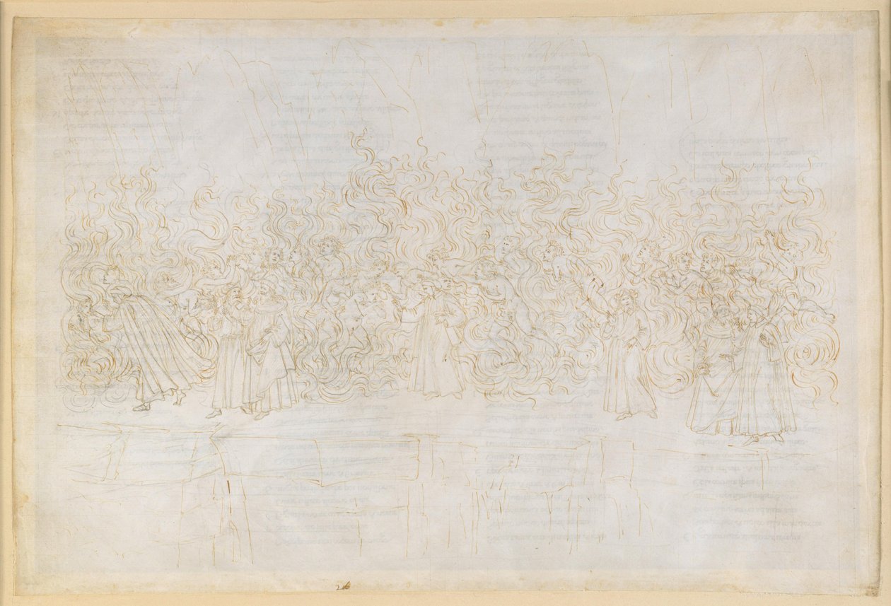 The Divine Comedy, Purgatorio XXVI. Seventh Ring of Purgatory: Penance of the Lustful; Dante