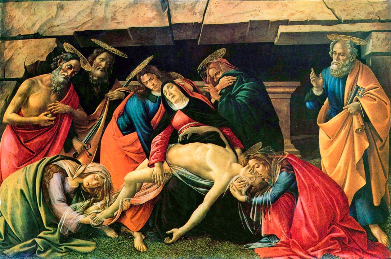 Lamentation over the Dead Christ by Sandro Botticelli