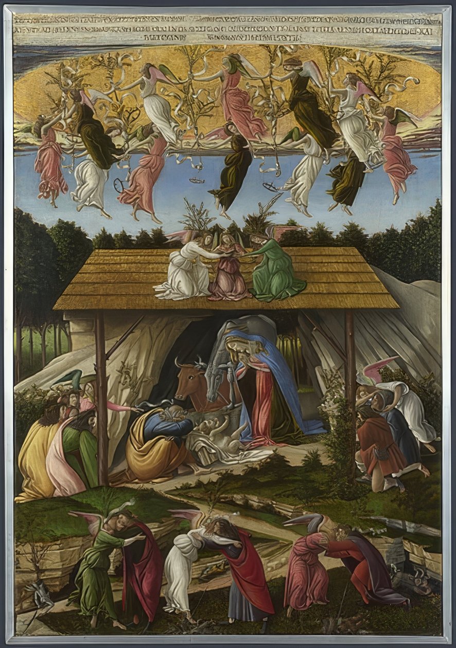 Mystical Birth of Christ. 1500 by Sandro Botticelli