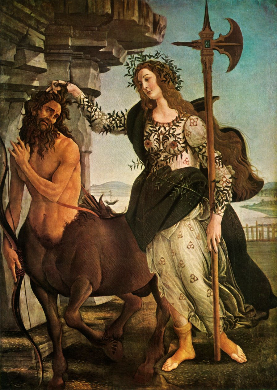 Pallas and the Centaur by Sandro Botticelli