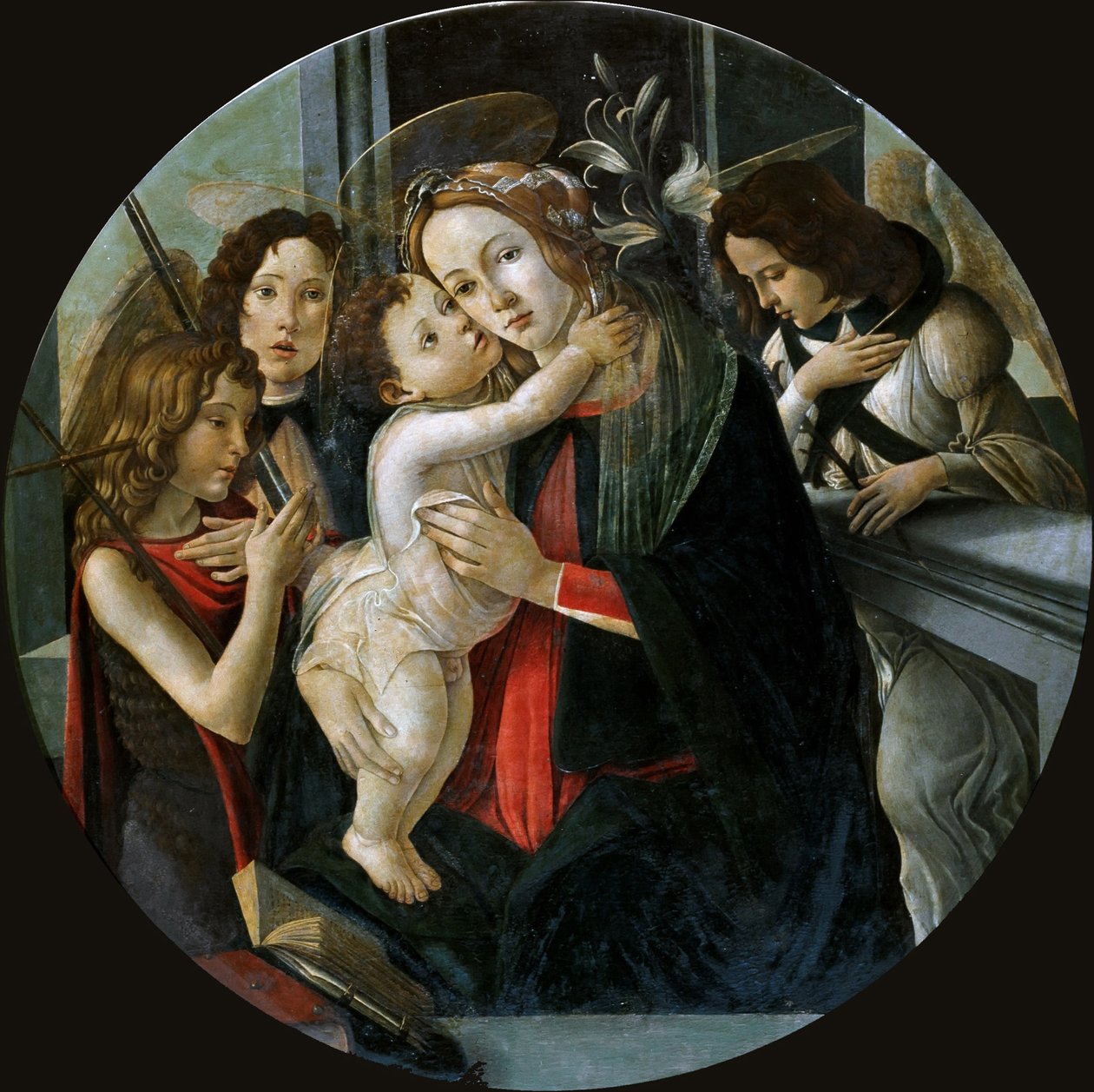 The Madonna and Child with Saint John and Two Angels by Sandro Botticelli