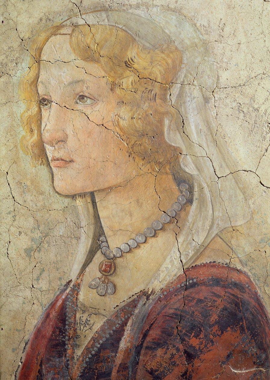 Venus and the Three Graces Offering Gifts to a Girl (detail) by Sandro Botticelli