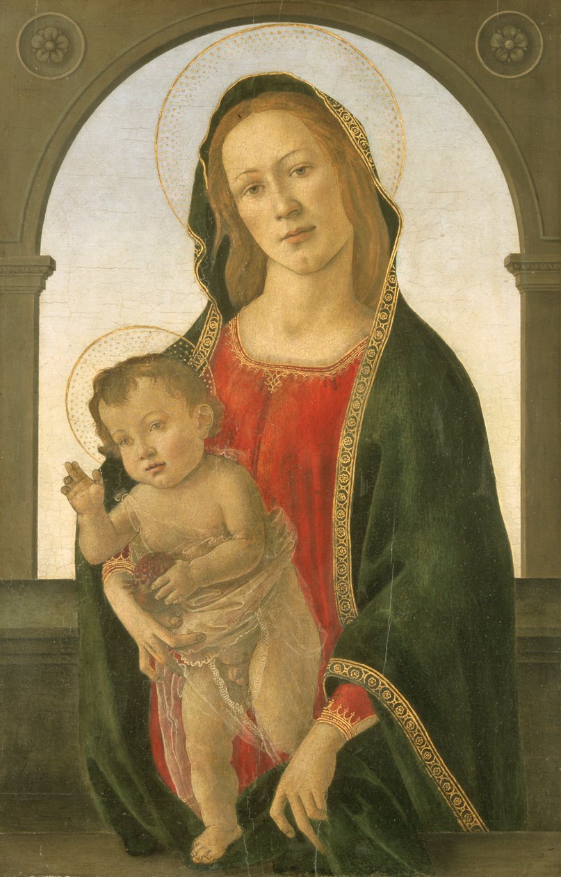 Virgin and Child with a Pomegranate, c. 1488 by Sandro Botticelli
