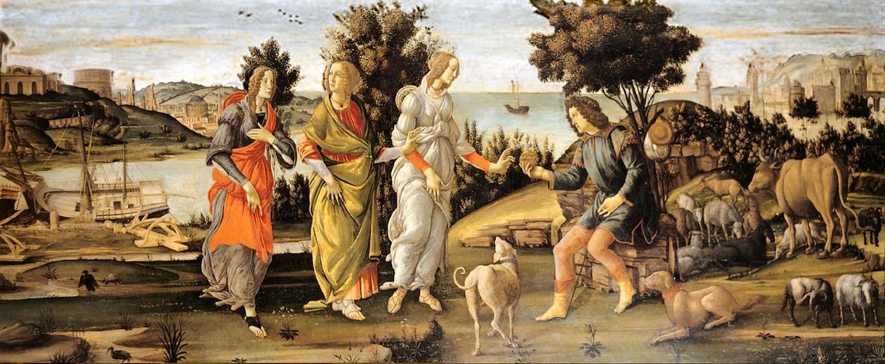 Judgement of Paris by Sandro Botticelli and workshop