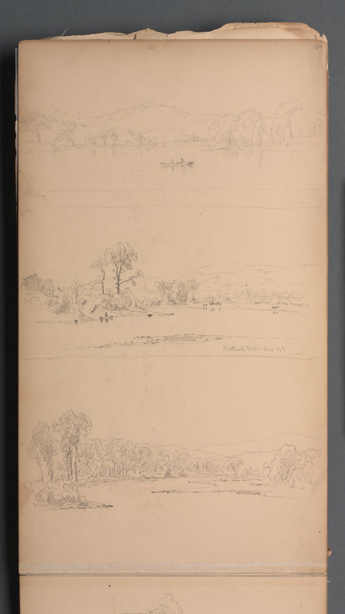 Sketchbook, page 05: Bethel ME Aug 19th, 1859 by Sanford Robinson Gifford