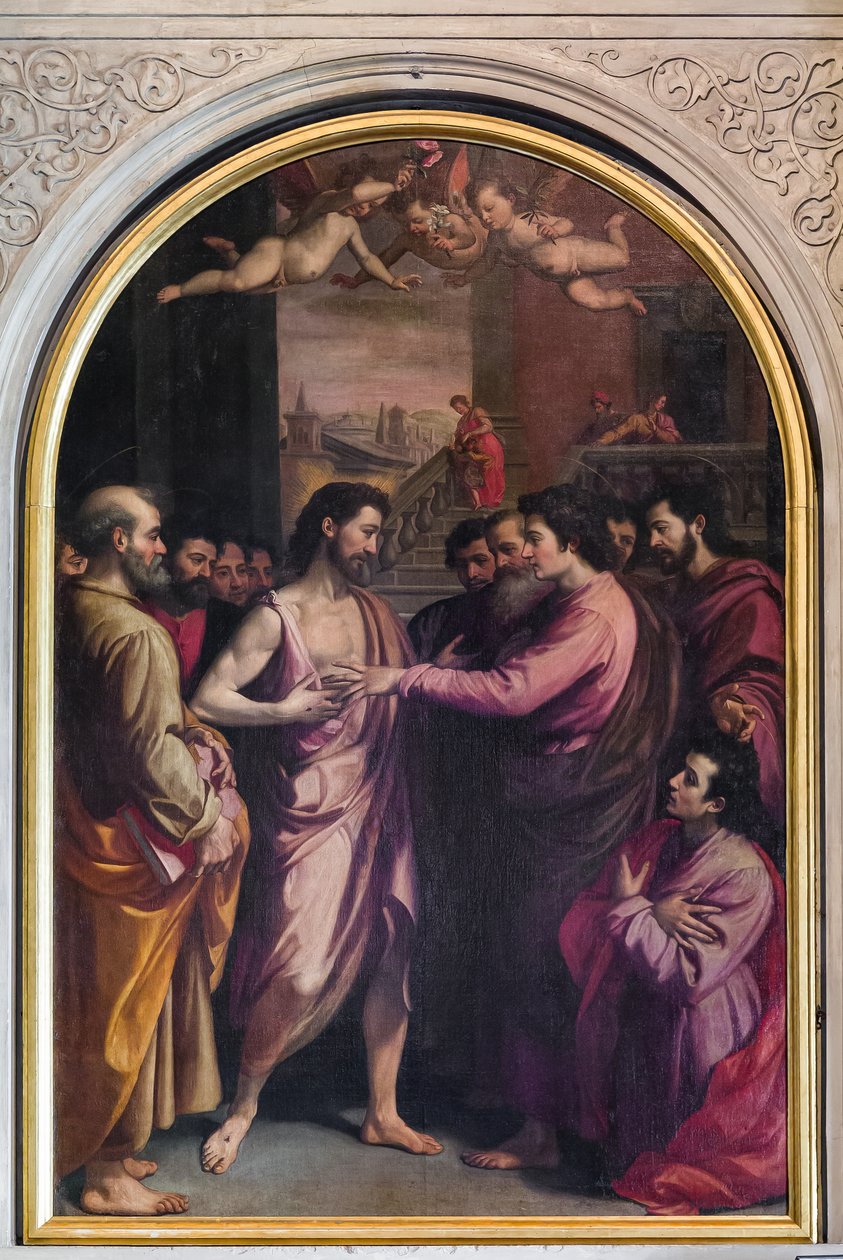 Incredulity of St. Thomas by Santi di Tito