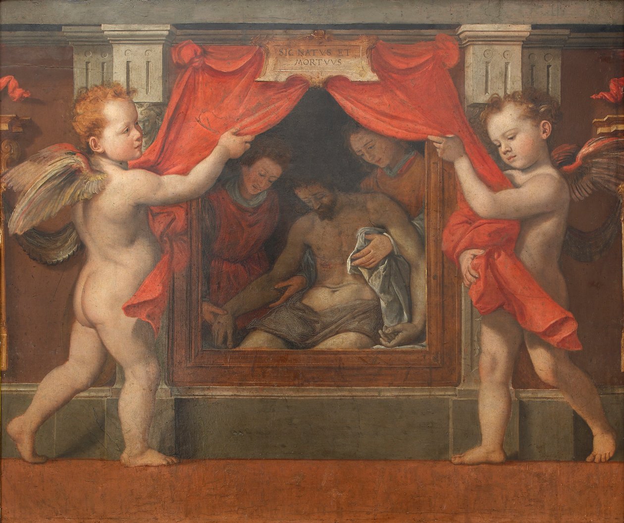 Pietà with two cherubim, c. 1576 by Santi di Tito