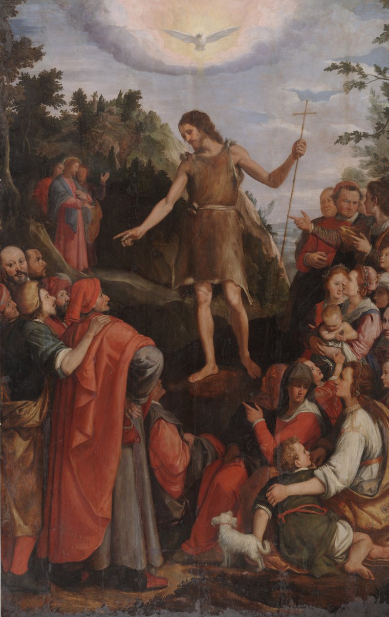 St. John the Baptist Preaching in the Wilderness by Santi di Tito