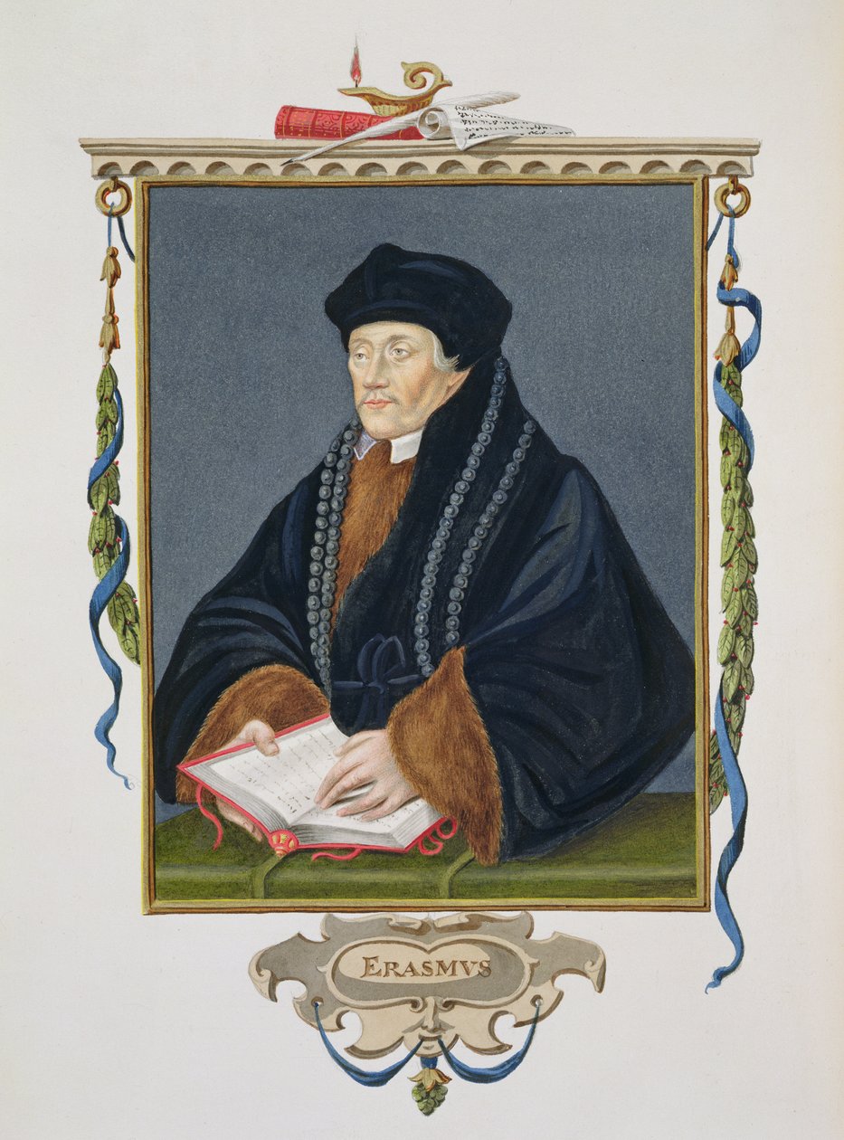 Portrait of Erasmus (c.1466-1536) from 