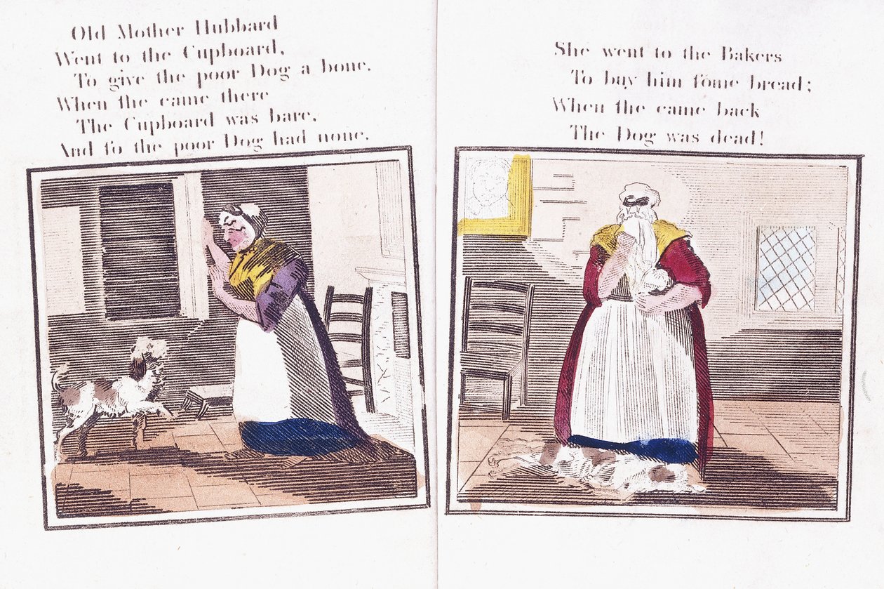 Two Pages from the Nursery-Rhyme Book 