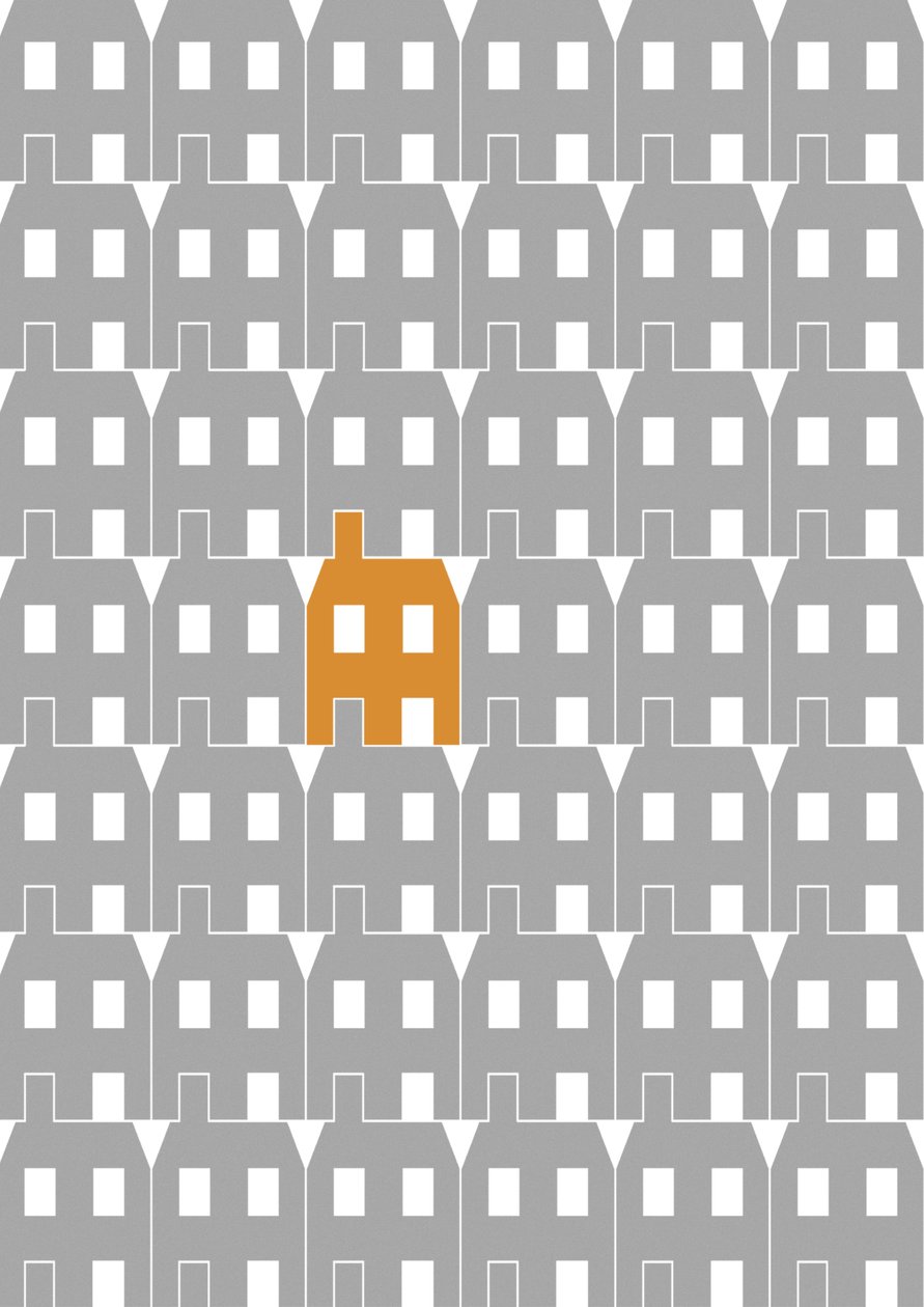 Grey Paper House, Large, 2020 by Sarah Evans