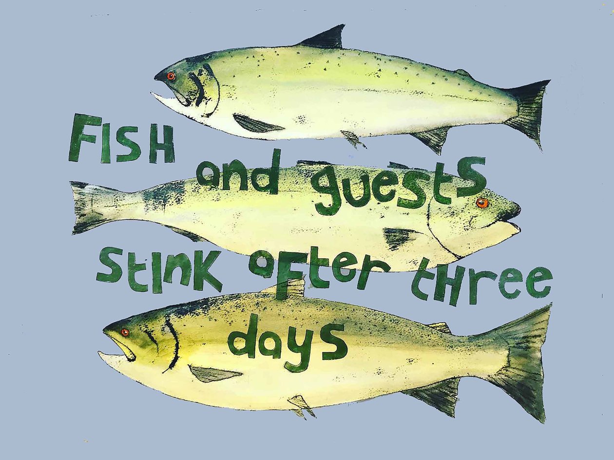 Fish & Guests, 2018 by Sarah Thompson Engels