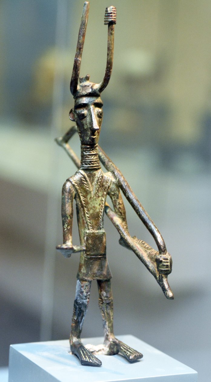 Bronze figurine of a warrior, c.1800-1200 BC by Sardinia Nuragic Civilization