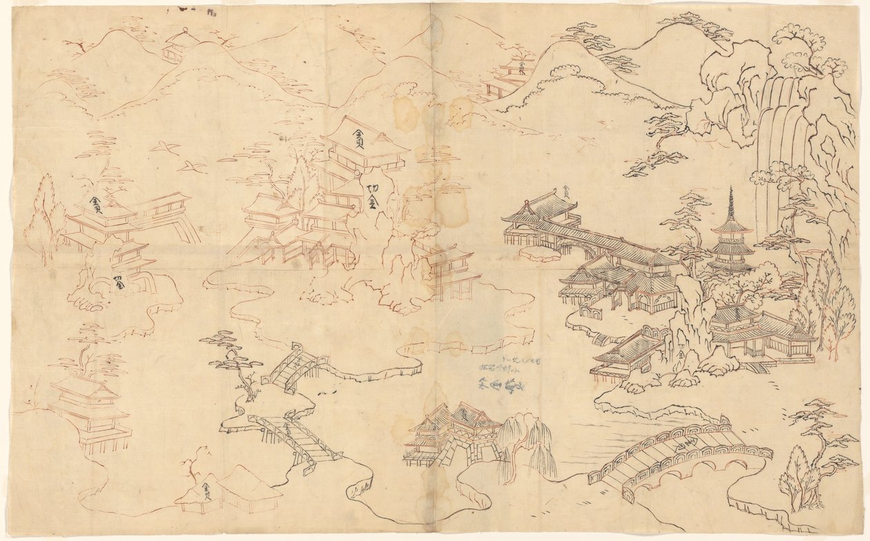 Landscape in Chinese Style by Sasaya (workshop of)