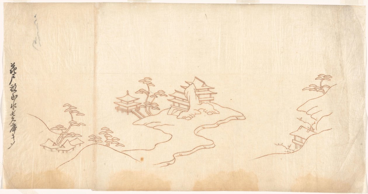 Landscape in Chinese Style by Sasaya (workshop of)