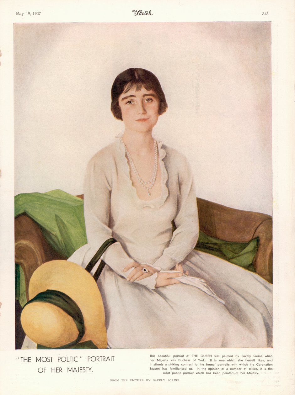 Portrait of Her Majesty Queen Elizabeth by Savely Sorine